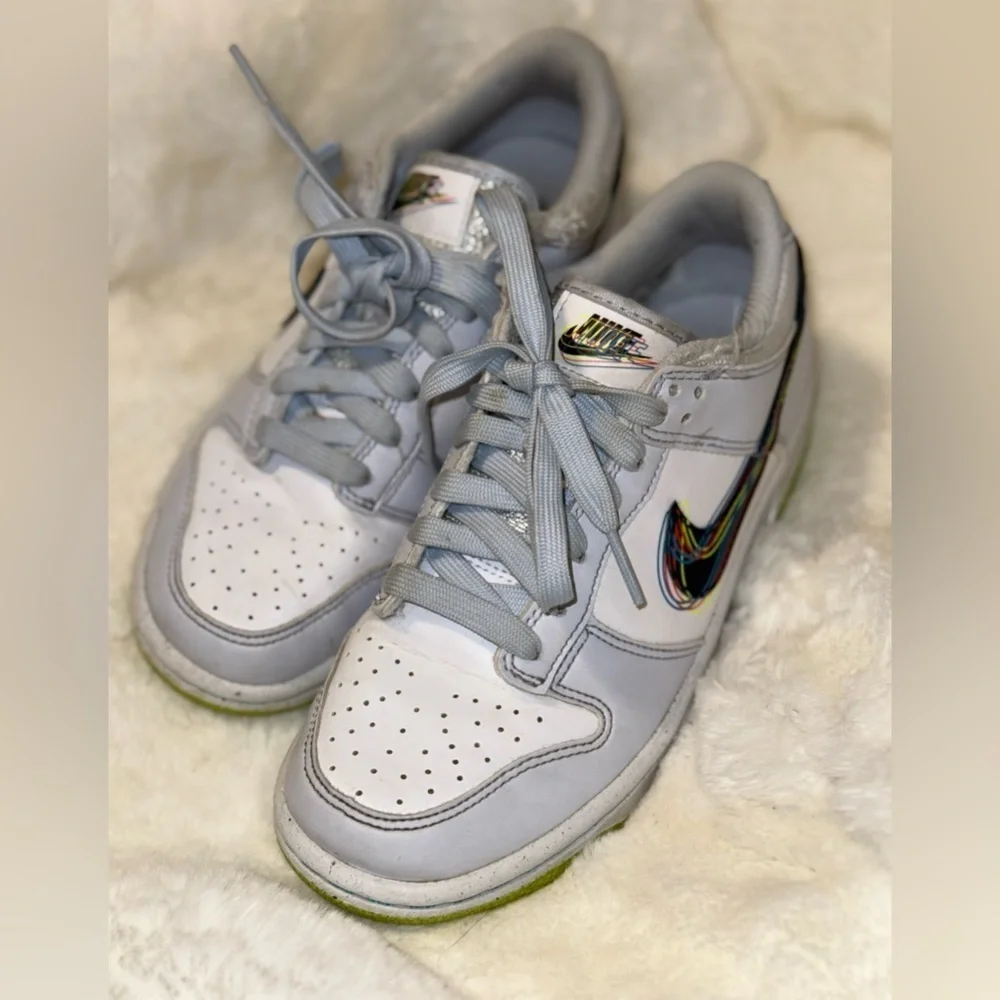 Nike Dunk Low 3D Swoosh Grey (GS) Size 4Y